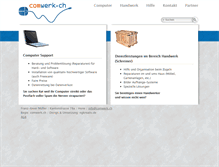 Tablet Screenshot of comwerk.ch
